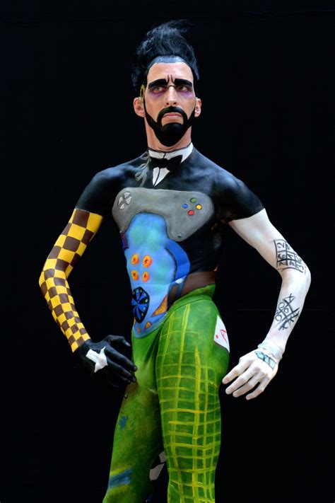 male body art painting